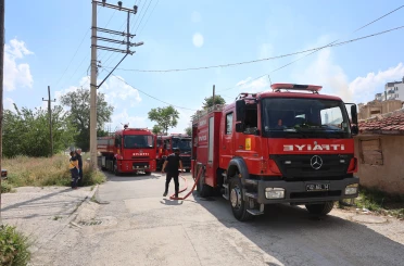 Konya'da müstakil evde yangın paniği
