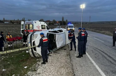Konya’da otomobil devrildi: 1 kişi hayatını kaybetti