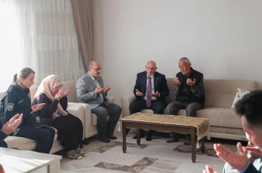 Konya Emniyet Müdürü Polis ailelerini ziyaret etti