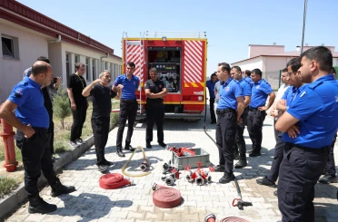 Konya İtfaiyesi’nin yangına müdahale eğitimleri sürüyor