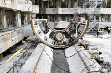 Körfezray Metro Projesi’nde iki tünel açma makinesinin daha montajına başlandı 