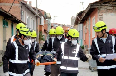 KOSB arama kurtarma ekibi, AFAD tatbikatında aktif görev üstlendi 