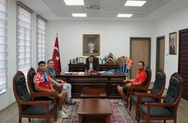 Köyceğiz Kaymakamı Kumcu, Dünya Şampiyonu Karahan’ı ağırladı 