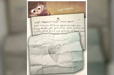 Küçük Miray’ın yeni yıl mektubu Başkan Tatık’ı duygulandırdı 