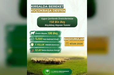 Küçükbaş üreticilerine "Kırsalda Bereket" projesi başlıyor 