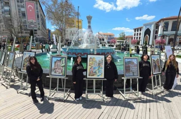 Kütahya ve Sakarya’dan öğrenciler aynı sergide buluştu 