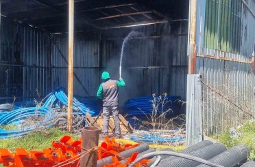 Kütahya’da depo yangını paniğe neden oldu 