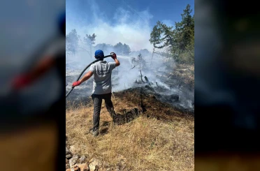 Kütahya’da orman yangını: Ekipler havadan ve karadan müdahale ediyor 