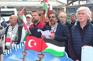 Kütahya’da Sumud Filosu’na yapılan saldırıya tepki 