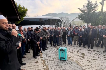 Kutsal topraklara dualarla uğurlandılar 