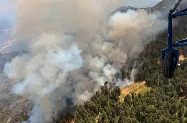Kuyucak’ta alevlerle mücadele sürerken, meteoroloji kritik saatlere dikkat çekti
