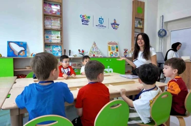 Lokomotif Çocuk Köyü Lotus’ta ilk ders heyecanı yaşandı 