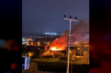 Lüleburgaz’da korkutan yangın 