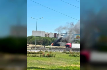 Lüleburgaz’da tır yangını 