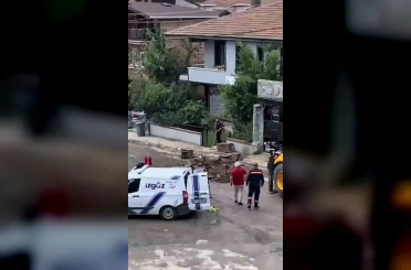 Mahallede korku dolu anlar: Gaz hattı delindi 