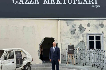 Malatya İş İnsanları Platformu "Gazze Mektupları" sergisine katıldı 