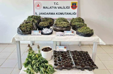 Malatya’da 13 kilo esrar ele geçirildi: 5 şahıs tutuklandı 