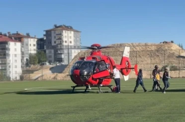 Malatya’da ambulans helikopter 86 yaşındaki hasta için havalandı 