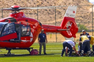 Malatya’da kalp krizi geçiren hasta hava ambulansıyla hastaneye sevk edildi 
