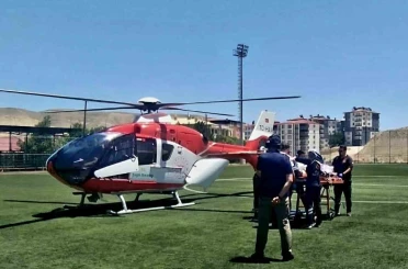 Malatya’da parmağı kopan kadın hava ambulansıyla sevk edildi 
