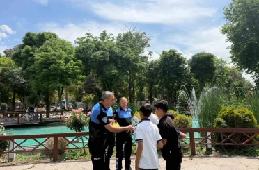 Malatya’da polis ekiplerinden boğulma vakalarına karşı farkındalık çalışması 