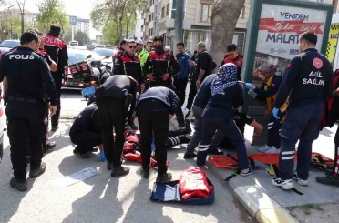 Malatya’da yunus timleri kaza yaptı: 2 polis yaralı 
