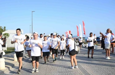 Manavgat kıyılarında "Mavi Hareket Koşusu" 