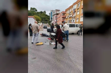 Manavgat’ta kamyonetle çarpışan motosikletin sürücüsü yaralandı 