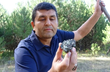 Mantar toplarken göktaşı buldu 