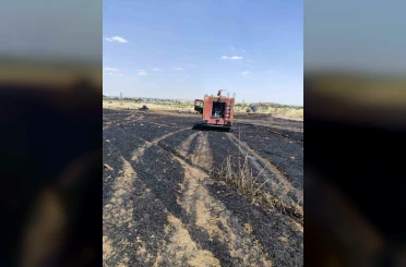 Mardin’de 40 dönüm buğday ekili alan yangında zarar gördü 