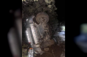 Mardin’de devrilen pikapta 2’si çocuk 6 kişi yaralandı 