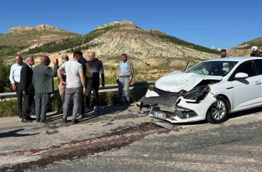 Mardin’de iki araç çarpıştı: 1 yaralı 
