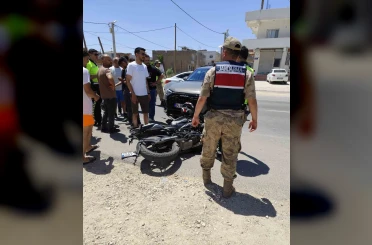Mardin’de motosiklet ile otomobil çarpıştı: 1 yaralı 