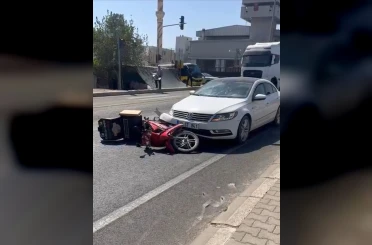 Mardin’de otomobil ile motosiklet çarpıştı: 1 yaralı 