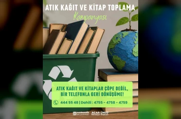 Marmaris’te atık kağıt ve kitaplar geri dönüşüme kazandırılıyor 