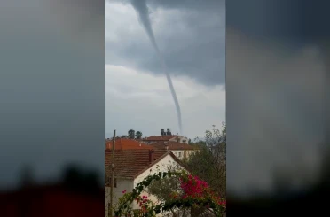 Marmaris’te oluşan hortum kameraya yansıdı 