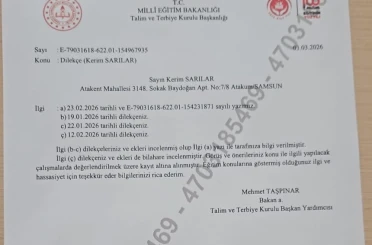 MEB’den "Sarılılar Teoremleri" başvurusuna cevap 