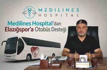 Medilines Hospital’dan Elazığspor’a otobüs desteği 