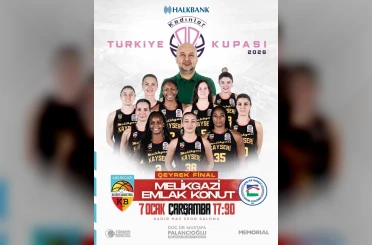 Melikgazi’nin Türkiye Kupası Çeyrek Finali’nde rakibi Emlak Konut 