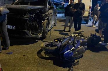 Menteşe’de ters yönden çıkan otomobil kazaya neden oldu 