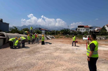 Merkezefendi Enkazda Arama Kurtarma Eğitim Alanında afetlere hazırlık sürüyor 
