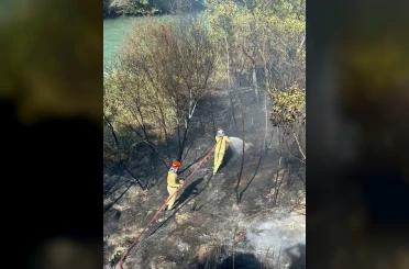 Mersin’de bahçe yangını büyümeden söndürüldü 