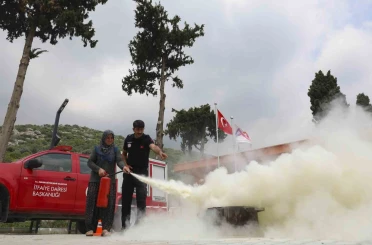 Mersin’de kadın üreticilere yangın güvenliği eğitimi 
