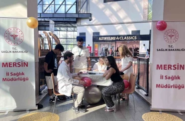 Mersin’de sağlıklı yaşam için sahada test uygulaması 