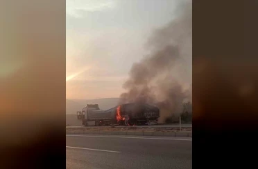 Mersin’de tırda çıkan yangın korkuttu 