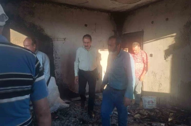 MESOB Başkanı Şevket Keskin’den yangınzede esnafa ziyaret 