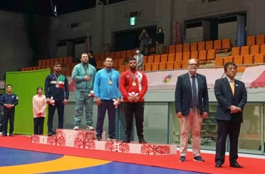 Millî güreşçi Berke Nergiz, Tokyo’dan madalyayla döndü 