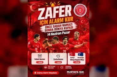 Milli maç heyecanı Gürsu’da yaşanacak 