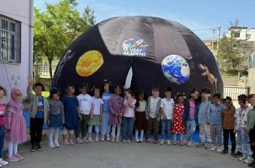 Minik astronotlar uzaya yolculuk yaptı 