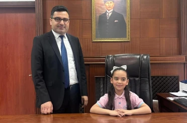 Miniklerden Kaymakam Köksal’a 23 Nisan Ziyareti 